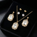 Aurora Crystal Gold-Plated Jewelry Set