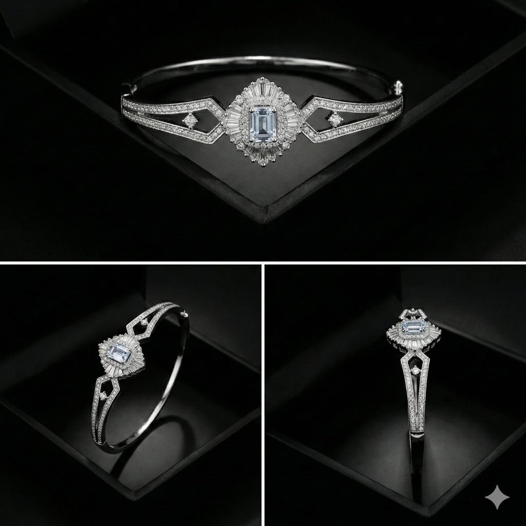 Emerald-Cut Diamond Bracelet