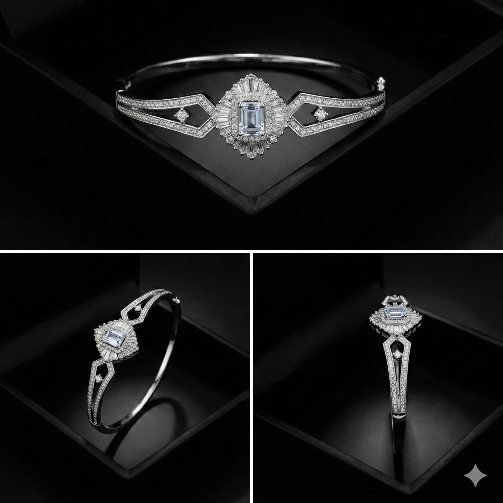 Emerald-Cut Diamond Bracelet