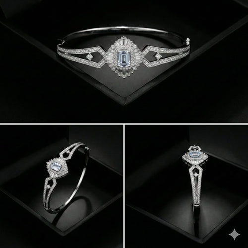 Emerald-Cut Diamond Bracelet