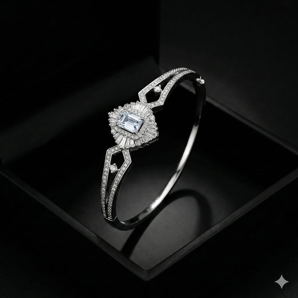 Emerald-Cut Diamond Bracelet