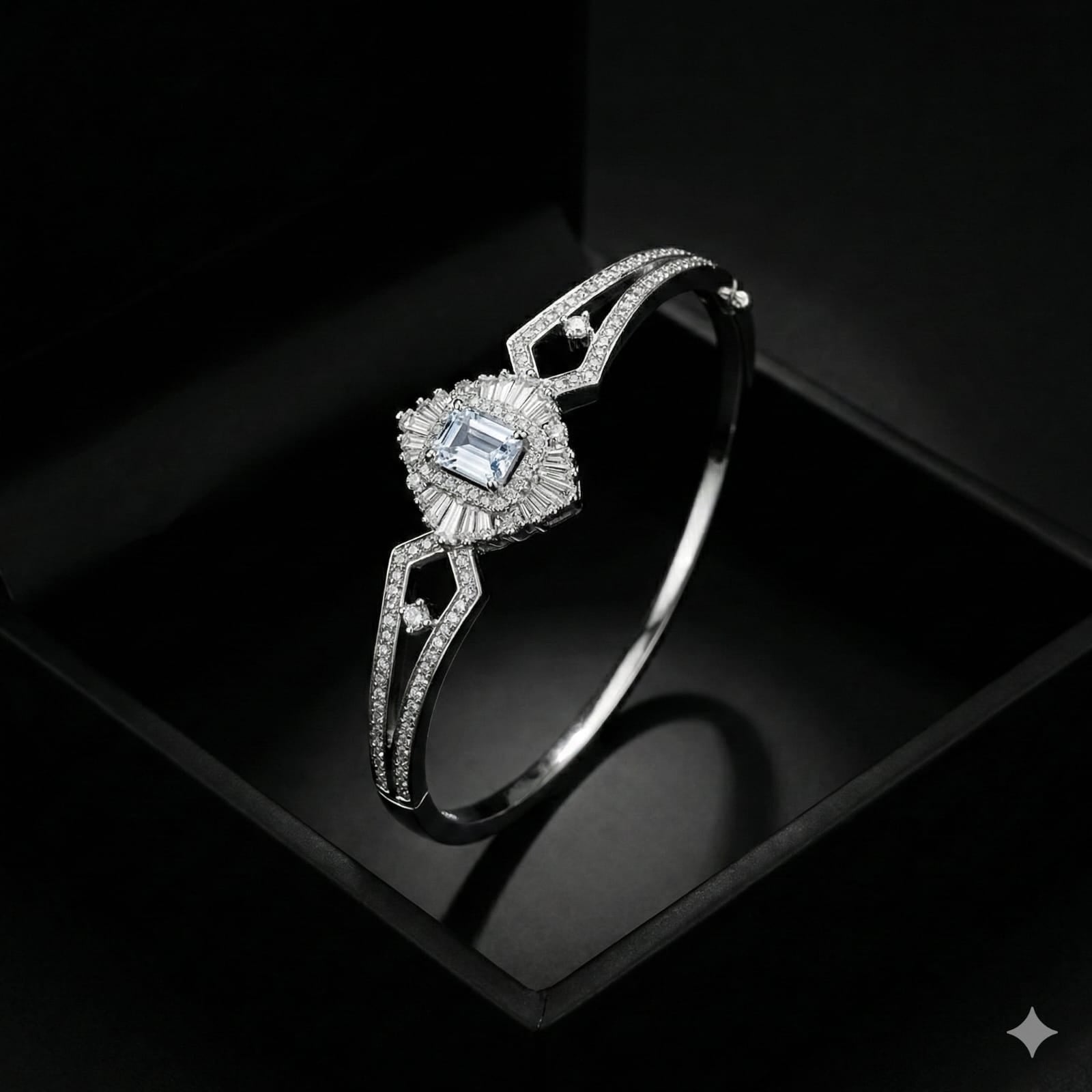 Emerald-Cut Diamond Bracelet