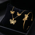 Golden Butterfly Elegance Jewelry Set