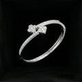Dual Flower Diamond Bracelet