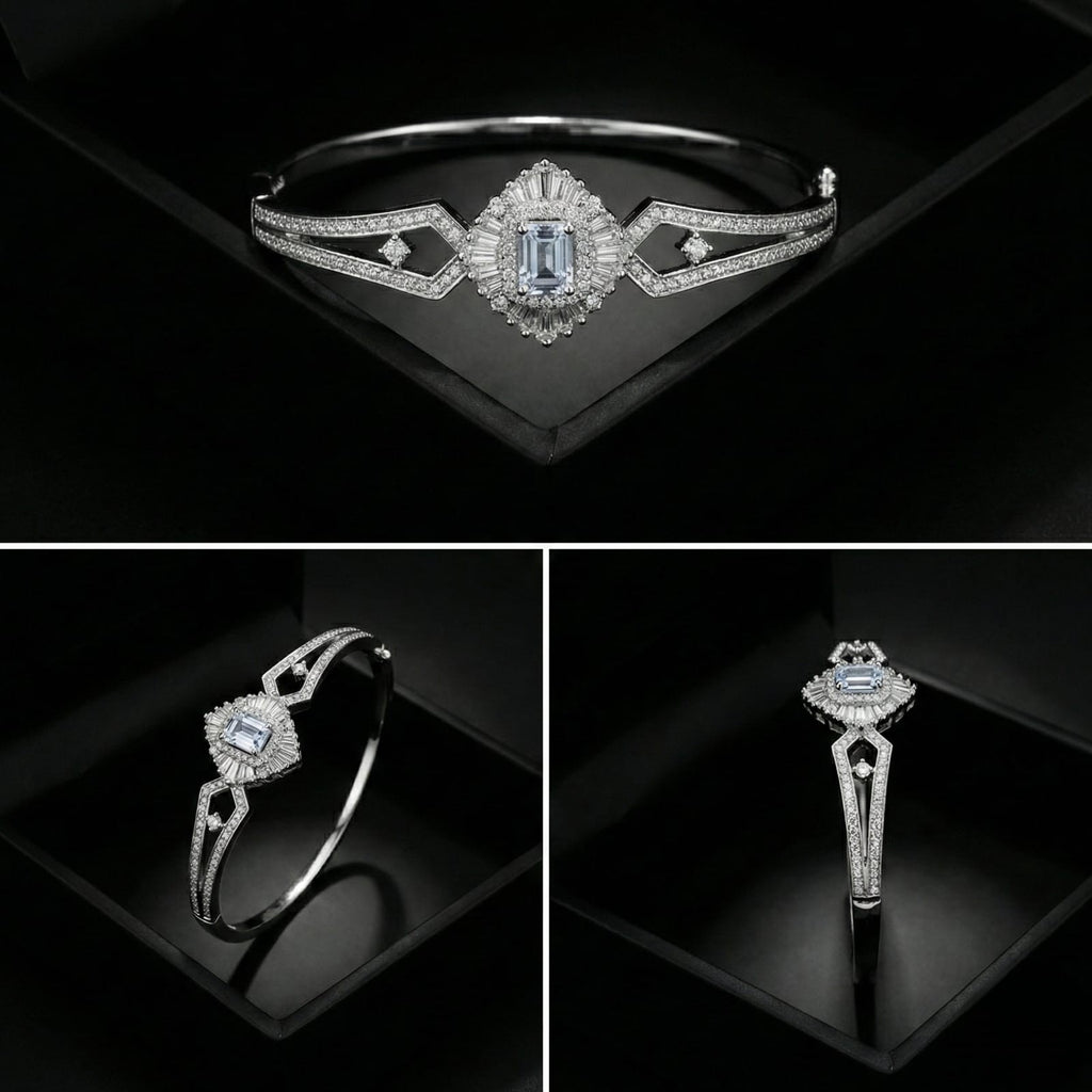 Emerald-Cut Diamond Bracelet
