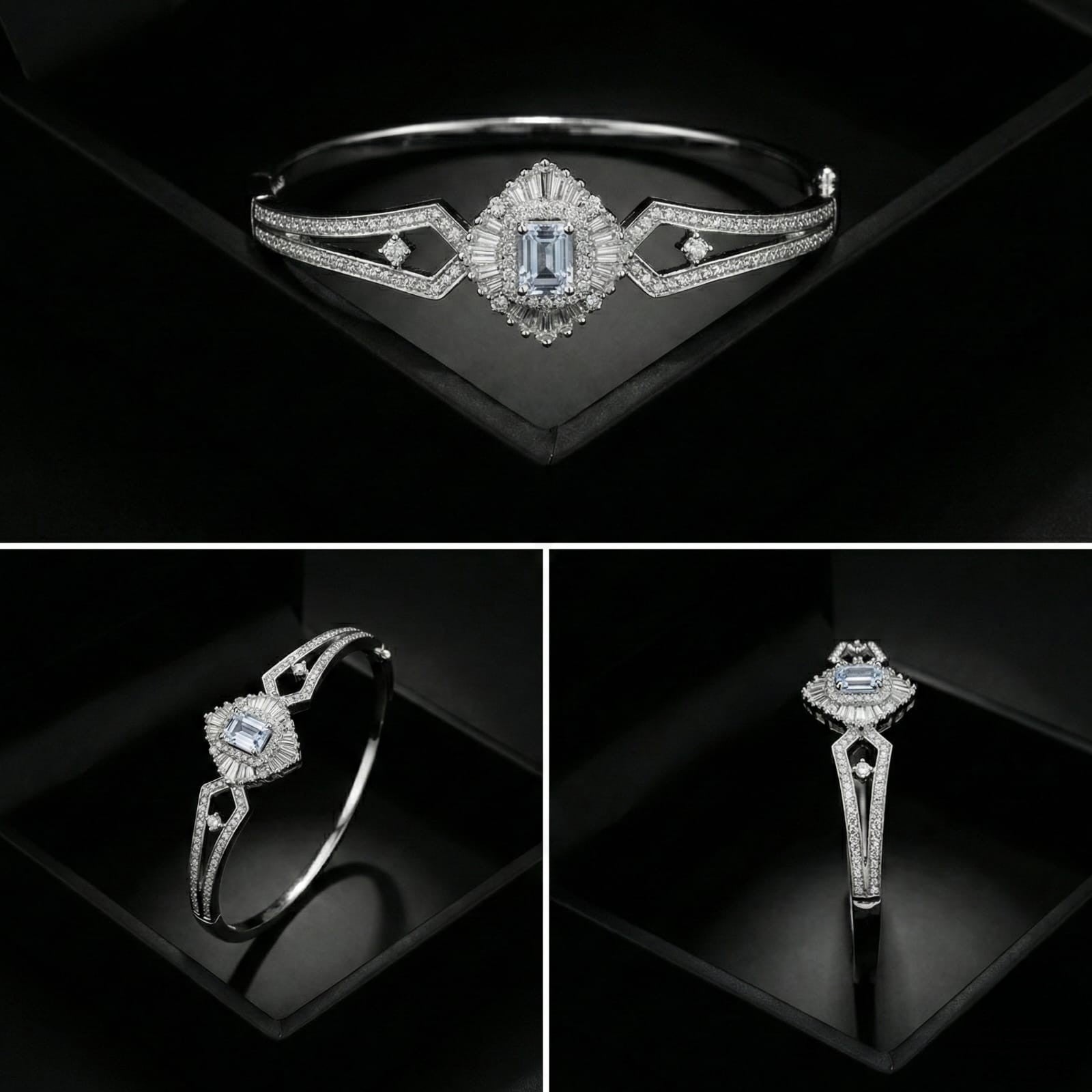 Emerald-Cut Diamond Bracelet