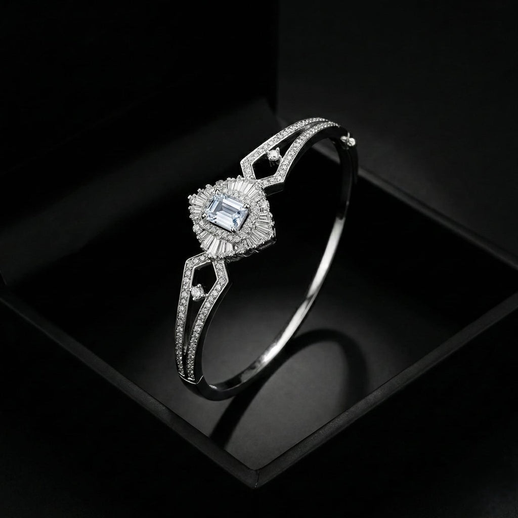 Emerald-Cut Diamond Bracelet