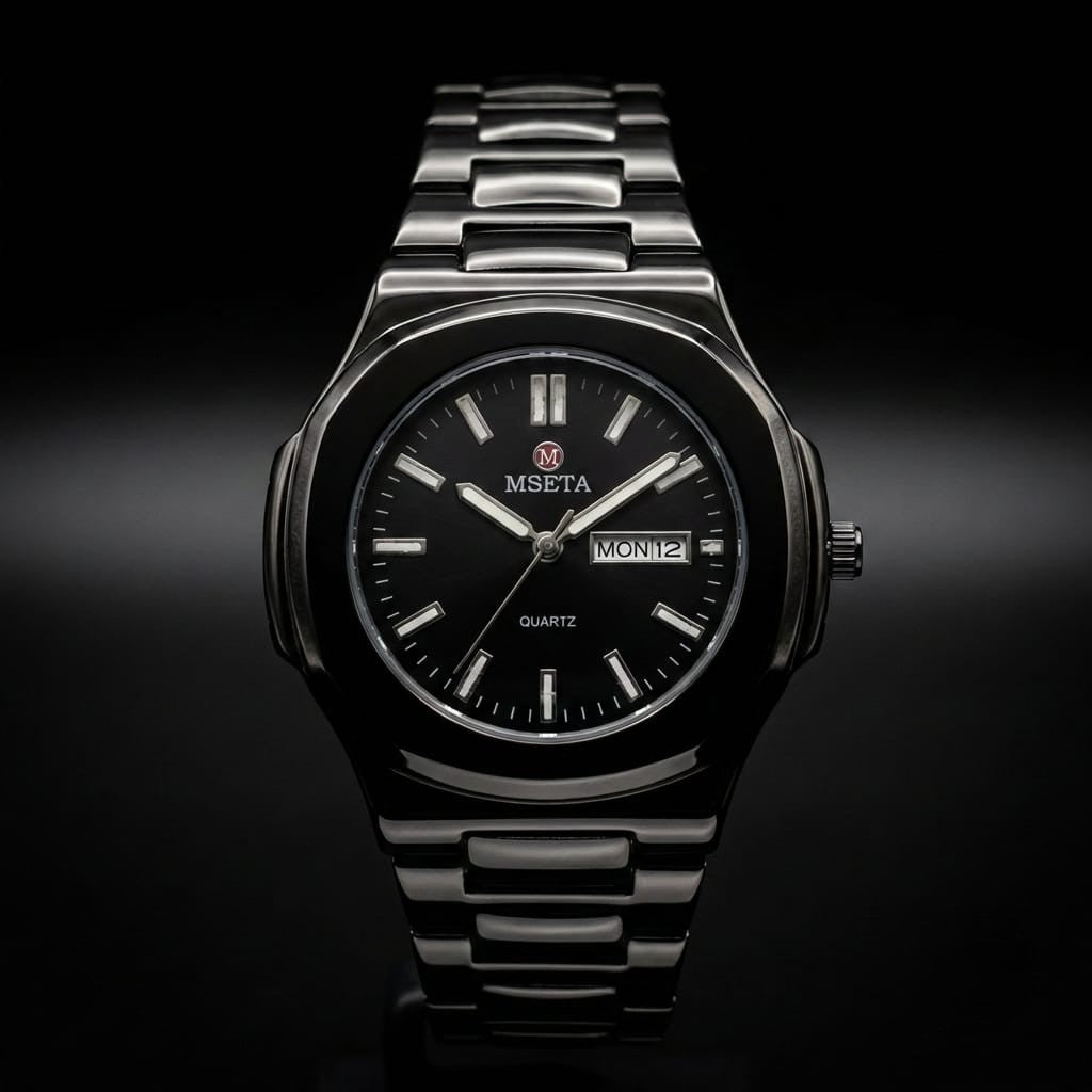 MSETA Noir Prestige Day-Date Watch